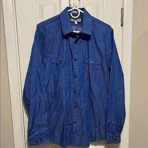 Express Royal Blue Long Sleeve Shirt